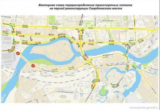 В Пензе Свердловский мост закроют для транспорта на полтора года