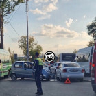 В пензенском микрорайоне Маяк парализовано движение из-за ДТП