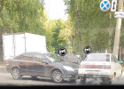 На улице Маршала Крылова в Пензе образовалась пробка из-за ДТП