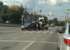 В Пензе две улицы встали в пробке из-за аварии с такси