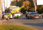 В Пензе из-за жесткой аварии стоит в пробке улица Суворова