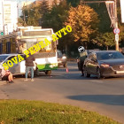 В Пензе из-за жесткой аварии стоит в пробке улица Суворова