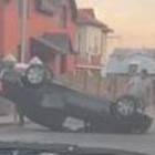 Жесткое ДТП на улице Гоголя в Пензе: машина перевернулась на крышу. ВИДЕО