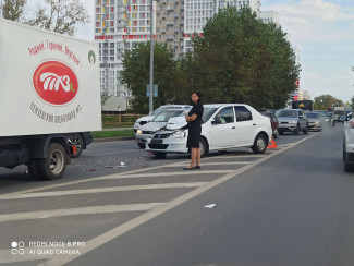 На улице Измайлова в Пензе из-за массовой аварии собирается пробка