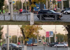 На проспекте Победы в Пензе образовалась пробка из-за ДТП с фурой