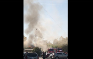 Пензенцы сообщили о сильном пожаре в Кузнецке 