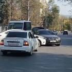 На улице Лермонтова в Пензе образовалась пробка из-за аварии