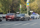 В Пензе две машины жестко столкнулись на перекрестке