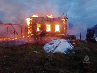 В Пензенской области огонь уничтожил сразу три строения