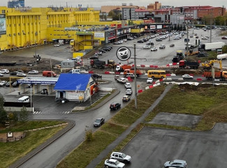 В Пензе перекрыли дорогу возле ТЦ Ритейл Парк