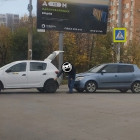 В Октябрьском районе Пензы образовалась пробка из-за аварии