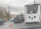 На улице Калинина в Пензе образовался затор из-за аварии