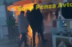 Опубликовано видео, снятое внутри горящего торгового центра в Пензе